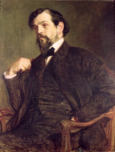 Porträt von Claude Debussy (1862-1918), 1902 von Marcel Andre Baschet